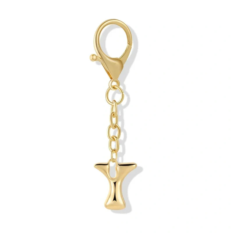 Bubble Initial Letter - Bag Charm